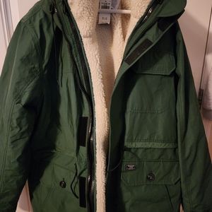 Green Abercrombie & Fitch Mens coat 2xl